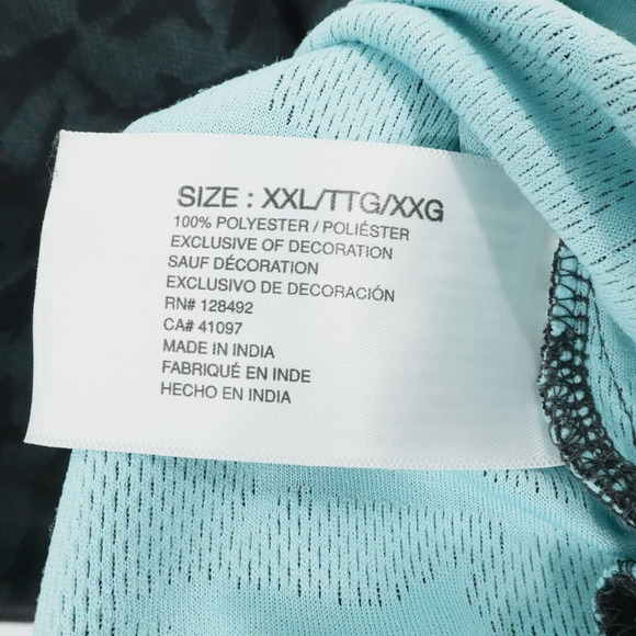 Greg Norman Shirt Mens XXL 2XL Black All Over Shark Print Golf Performance - Picture 10 of 10